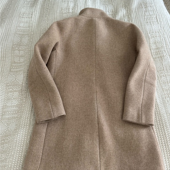 J Crew Stadium Wool Cloth Cocoon Coat sz 6 Camel - Picture 2 of 6